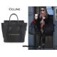 Женская сумка Celine Boston Maxi черная с замшем