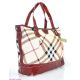 Женская сумка Burberry Basket вишневая
