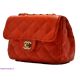 Женская сумка Chanel Mini Flap оранжевая