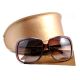 Солнцезащитные очки G большие коричневые