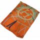 Шелковый шарф Hermes ленты оранжевый