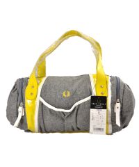 Спортивная сумка Fred Perry Mild Bag серая с желтым