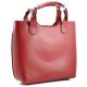 Женская сумка Zara Shopper кожаная вишневая
