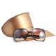 Солнцезащитные очки Gucci Bone коричневые