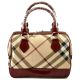Женская сумка Burberry Kitbag бордовая