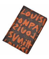 Обложка для паспорта L графити оранжевая