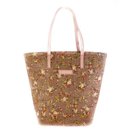 Плетеная пляжная сумка Valex корзинка светло-розовая