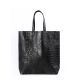 Женская кожаная сумка leather-city-croco-black черная