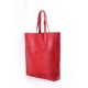 Женская кожаная сумка poolparty-leather-city-croco-red красная