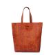 Женская кожаная сумка Poolparty City Leather City Bag Ostrich рыжая