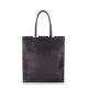 Женская кожаная сумка poolparty-leather-number-22-black черная