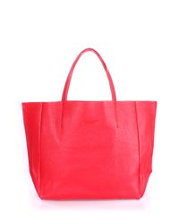 Женская кожаная сумка Poolparty soho-red красная