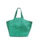 Женская кожаная сумка Poolparty fiore-struzzo-green зеленая