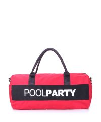 Спортивная сумка Poolparty poolparty-gymbag-red-black