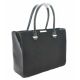 Женская сумка Victoria Beckham Quincy Bag лакированная с замшей черная
