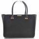 Женская сумка Victoria Beckham Quincy Bag лакированная с замшей черная