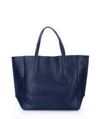 Женская кожаная сумка Poolparty soho-blue синяя