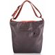 Женская сумка Alba Soboni А 130861 мешок серая с коричневым