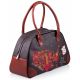 Женская сумка Alba Soboni А 130881 саквояж серая с рыжим