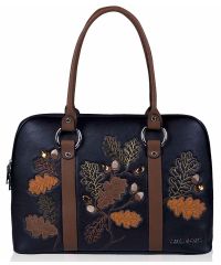 Женская сумка Alba Soboni А 141471 черно - коричневая