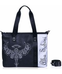 Женская сумка Alba Soboni А 141490 черная с серебристым