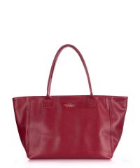 Женская кожаная сумка Poolparty desire-safyan-scarlet вишневая
