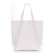 Женская кожаная сумка Poolparty edge-white белая