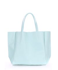 Женская кожаная сумка poolparty-soho-babyblue голубая