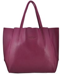 Женская кожаная сумка poolparty-soho-fuchsia фиолетовая