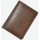 Обложка для паспорта кожаная Grande Pelle Gloss коричневая