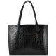 Женская сумка 35222 Crocodile черная
