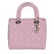 Модная женская сумка Midi Lady Dior Cannage Bag розовая