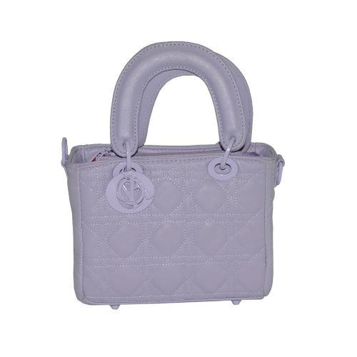 Женская сумка Dior Lady Dior Cannage Bag фиолетовая