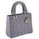 Женская сумка Dior Midi Lady Dior Cannage Bag фиолетовая