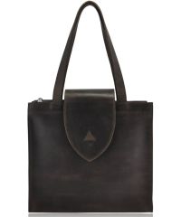 Женская кожаная сумка W-01 коричневая