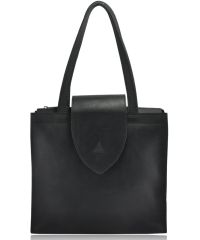 Женская кожаная сумка W-01 черная