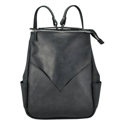 Кожаный рюкзак Agruz W 07 черный