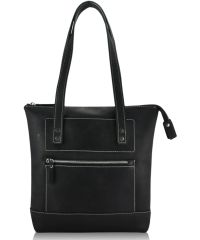 Женская кожаная сумка Megi черная