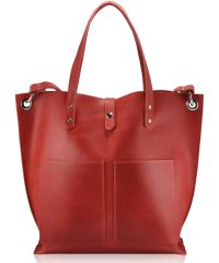 Женская кожаная сумка Babak Tote 857278 красная
