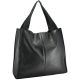 Женская кожаная сумка Mesho черная