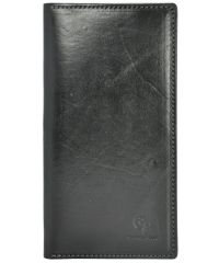 Мужской кошелек кожаный Grande Pelle Gloss черный
