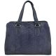 Женская сумка 1215 питон синяя