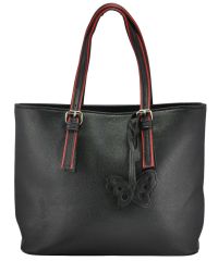 Женская сумка 3015 черная с красным