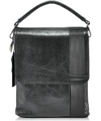 Мужская кожаная сумка 4130 Gloss черная
