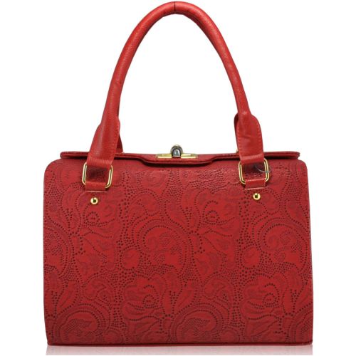 Женская сумка 5315 кружево красная