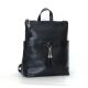 Кожаный рюкзак-сумка Альфано черный