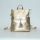 Кожаный рюкзак-сумка Альфано золотой