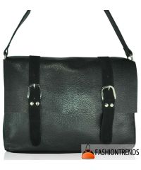 Женская кожаная сумка sf-58 черная