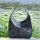Женская кожаная сумка borsa velour черная