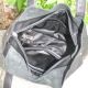 Женская кожаная сумка с карманами Crocodile черная